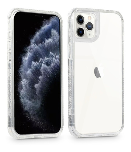 Funda Para iPhone Uso Rudo Alto Impacto Transparente 3 En 1