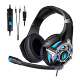 Auricular Gamer Sades Sa-822 Color Azul