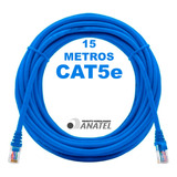 Cabo De Rede 15m Ethernet Lan Rj45 Cat5e C/ 15 Metros