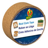 Duck Cinta De Corcho Real, Rollo De 1.88 Pulgadas X 5 Yarda.