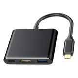 Adaptador Usb Tipo C Hdmi Celular Para Tv Notebook 