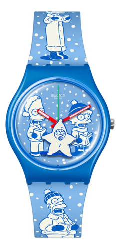 Reloj Swatch So28z126 Nuevo The Simpsons Collection