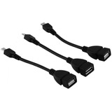 15pzs De Cables Adaptador Otg Micro Usb Tablet Memoria