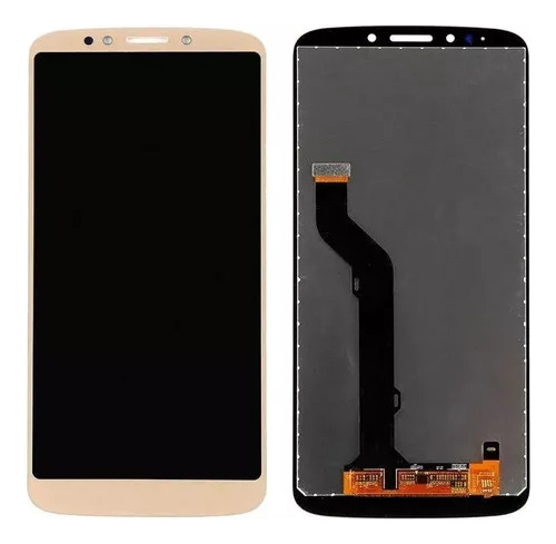 Tela Frontal P/ Moto E5 Plus Dourado