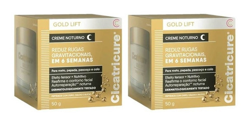 Kit C/2 Cicatricure Gold Lift Creme Noturno - 50g