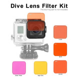 Kit Filtros Buceo Herogopro  3+ Y 4 Underwater 8 Piezas