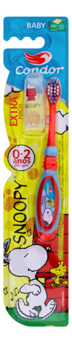 Escova Dental Extramacia Snoopy Condor Baby Cabeça P Grátis Capa Protetora