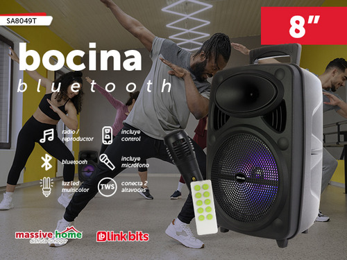 Bocina Bluetooth De 8 Pulgadas.sa8049t