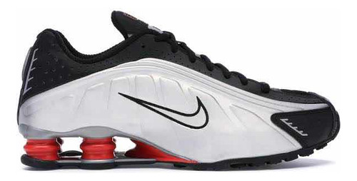 Nike Shox R4 Black Silver Original 8 Usa 26 Cm