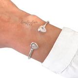 Pulsera Esclava De Plata 925 Corazon ...amsterdamarg...