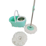 Balde Escurridor Magicmop Set C/ruedas Centrifugo Trapeador Mopa Ruedas