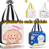 Lonchera Térmica Cute Niños Moda Kawaii Mayoreo 12pz