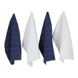 Set Toallas De Cocina Basic Chef, Azul Francés, 4 Piezas