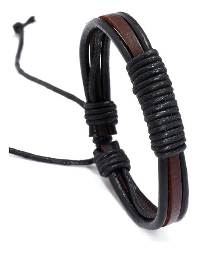 Pulsera Manilla Cuero Hombre