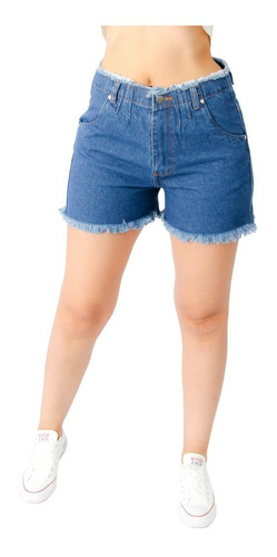 Short Mezclilla Mom Deshilachado Michaelo Jeans Ref3006-01