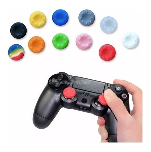 Protector Silicona Gomita X2 Cubre Stick Joystick Para Ps4