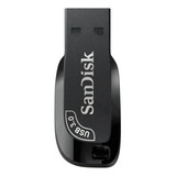 Unidade Flash Sandisk Ultra Shift Usb 3.0 Solid Black 128gb