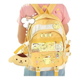 Mochila Kuruomi Original Kawaii Linda, Grande, 1 Pieza