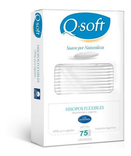 Q-soft Hisopos Estuche X 75 Unidades 