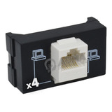 Toma Modulo Computacion Red Rj-45 Cat5 Apto Jeluz X4