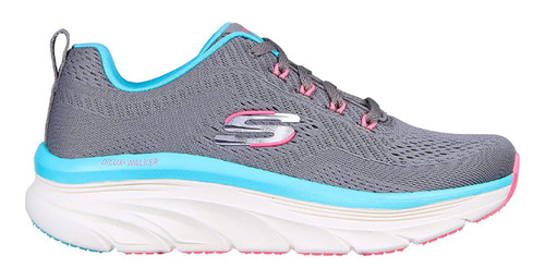 Tenis Mujer Skechers Dlux Walked  Fresh Finesse - Gris     