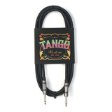 Cable Plug Guitarra Bajo Western 6mts Recto Tela Negro