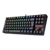 Teclado Mecânico Redragon Kumara Pro Preto Rgb Switch Azul