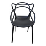 Cadeira De Jantar Top Chairs Top Chairs Allegra, Estrutura De Cor  Preto, 10 Unidades