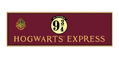 Vinilo Cartel Hogwarts Express Harry Potter Licencia Oficial