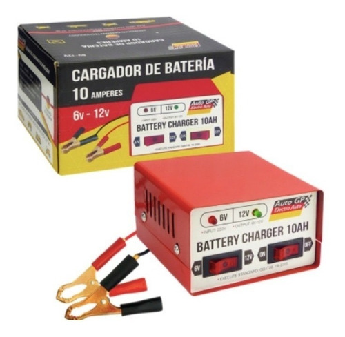 Cargador De Baterias Para Auto Moto 12/6 Volt 10 Amp 