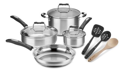 Set 10 Utensilios De Cocina De Acero Inoxidable Cuisinart