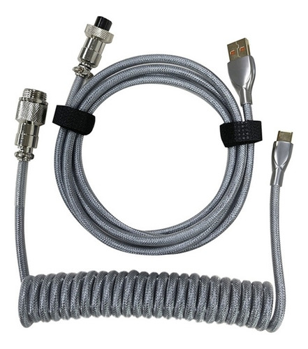 Cable Tipo C En Espiral De 1,5 M Para Teclado Mecánico Aviat