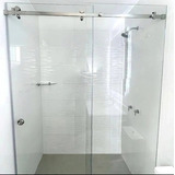 Cancel De Baño Con Vidrio Templado De 6mm, Modelo Aquos 1.2m