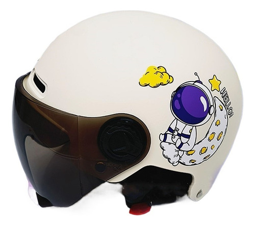 Casco De Motocicleta De Rostro Abierto Casco Para Niños,