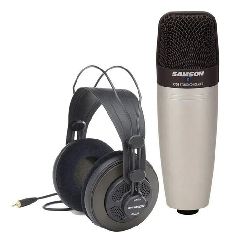 Pack De Micrófono Samson C01850 Mic C01 + Auricular Ch850