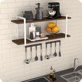 Prateleira Estilo Industrial Cozinha De Parede Gnd Bm 80cm Cor Marrom-escuro