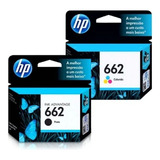 Kit Cartuchos Originais Hp 662 Preto + Color 2516 3516 1516 