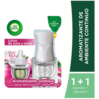 Air Wick® Aromatizante Eléctrico Lirios de Luna Dif+Rep 21ml | MercadoLibre