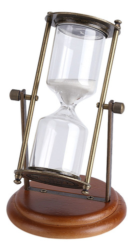 Reloj De Arena Sand Timer, 15 Minutos, Giratorio, De Cristal