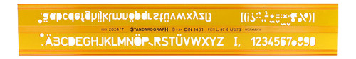 Normógrafo (plantilla De Letras) Standardgraph  7mm