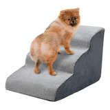 Escaleras De Espuma Para Mascotas De 3 Niveles (color Gris)