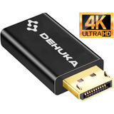 Adaptador Displayport A Hdmi 4k Full Hd Compatible Pc Notebook Laptop Monitor Tv Proyector Computadoras Dehuka