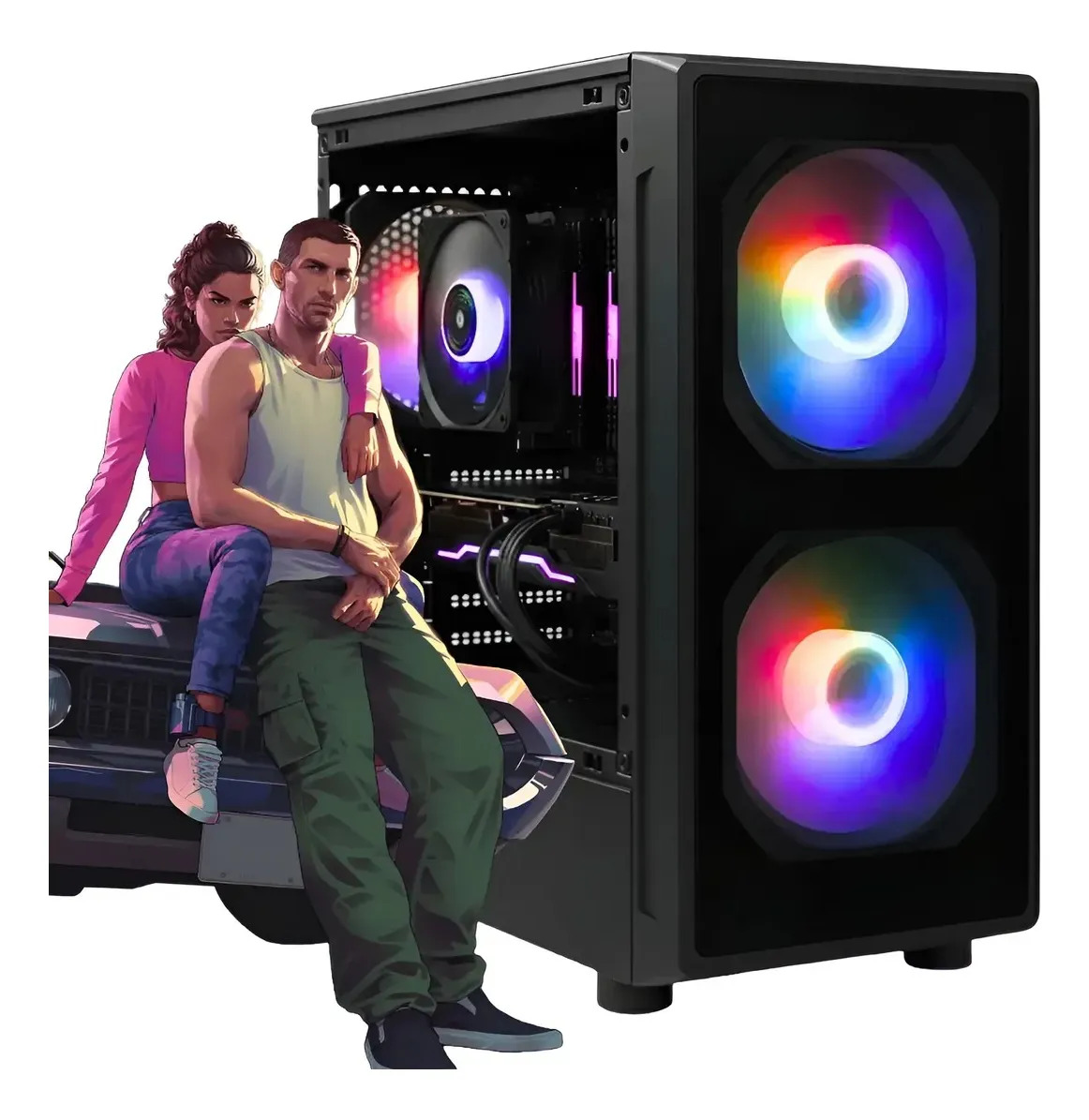 PC GAMER AMD RYZEN 3 3200G 16GB RAM SSD 480GB GABINETE RGB