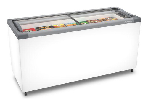 Freezer Horizontal Metalfrio Nf55 Tampa Vidro 491lts