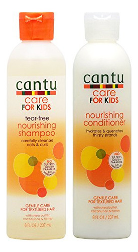 Cantu Cuidado Para Niños Champú Nutritivo Y Acondicionador D