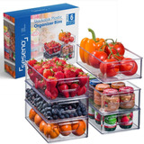 6 Organizadores Frutas Verduras Almacenamiento Refrigerador 