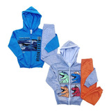 Roupa Infantil Kit 2 Conjunto Moletom Menino Frio Atacado