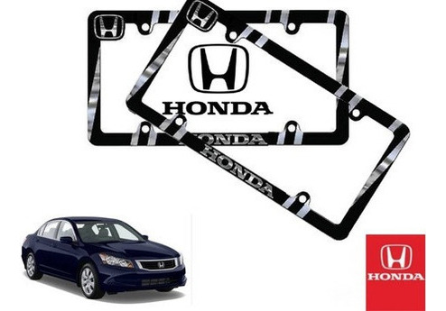 Par Porta Placas Honda Accord Sedan 2.4 2008 A 2012 Original