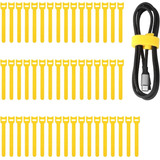 Amarra Cable Velcro Amarillo Bridas Pack 100 Unidades 