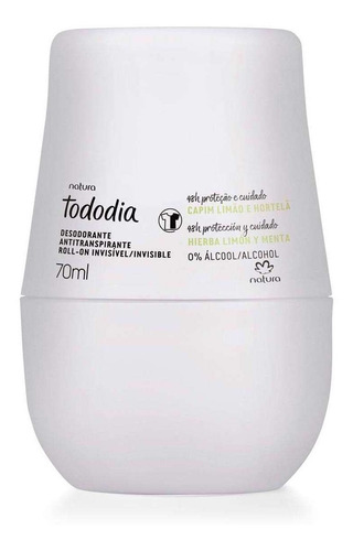 Desodorante Roll On Natura Tododia Hierba Limón Y Menta 70ml